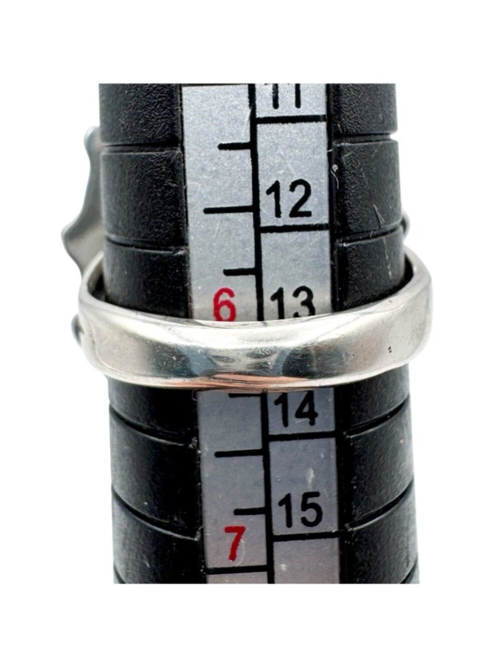 Native American Petit Point Turquoise Sterling Silver Ring Size 6 - Picture 11 of 13